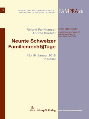 cover image of Neunte Schweizer Familienrecht§tage
